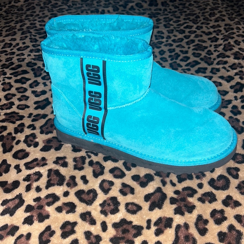 Blue Low Rise Ugg Boots